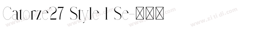 Catorze27 Style 1 Se字体转换